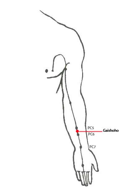 gaishoho Pressure Point inner forearm